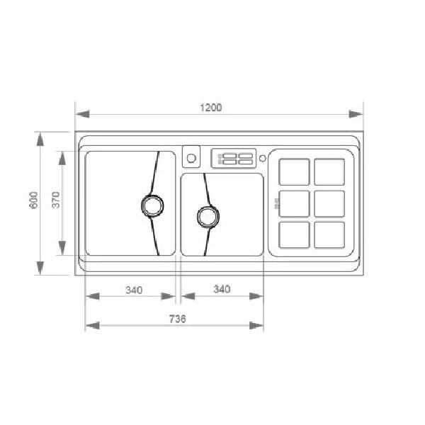 سینک ظرفشویی اخوان مدل NEW-320 روکار