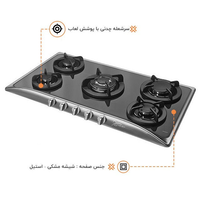 اجاق گاز صفحه ای اخوان مدل G14-NEW-HE