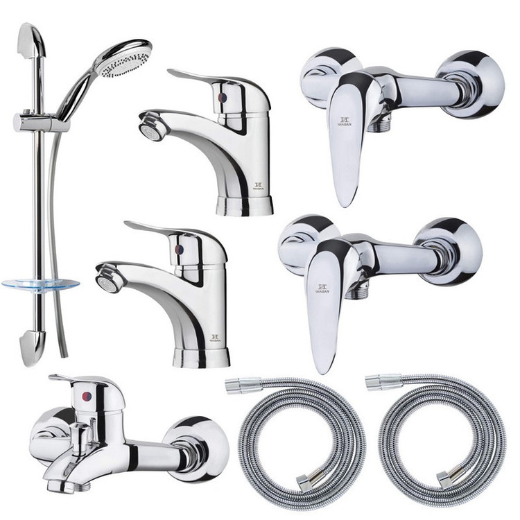 ست شیرآلات شادان مدل FR-6X مجموعه 8 عددی