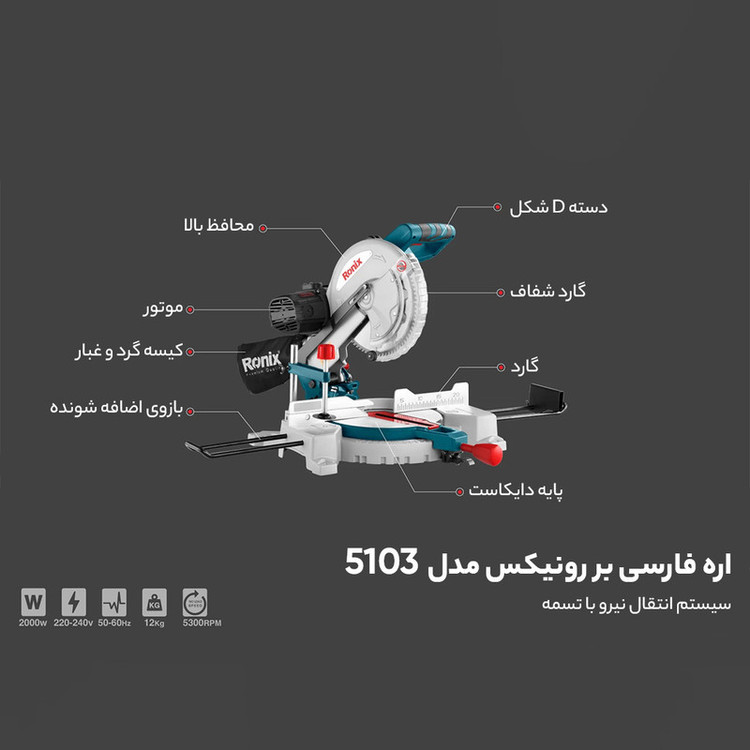 اره فارسی بر رونیکس مدل 5103