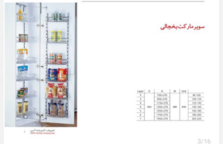 سوپر یخچالی قدی کابینت آذین