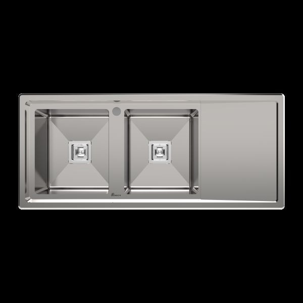 سینک ظرفشویی استیل بیمکث کد 743 توکار
